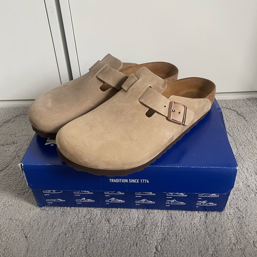 Birkenstock Boston Oiled Leather in Tobacco Brown, Men’s Size 10 (US) / 43 (EU)